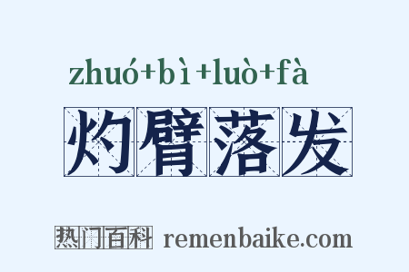 灼臂落发是什么意思的图片